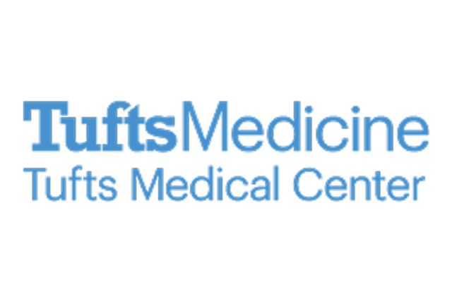 Tufts Medicine Tufts Medical Center logo in blue font on a white background