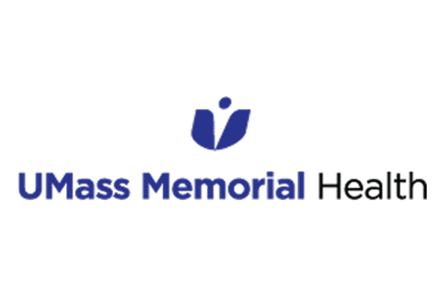 UMass Memorial Health logo featuring a stylized blue and white icon above the text